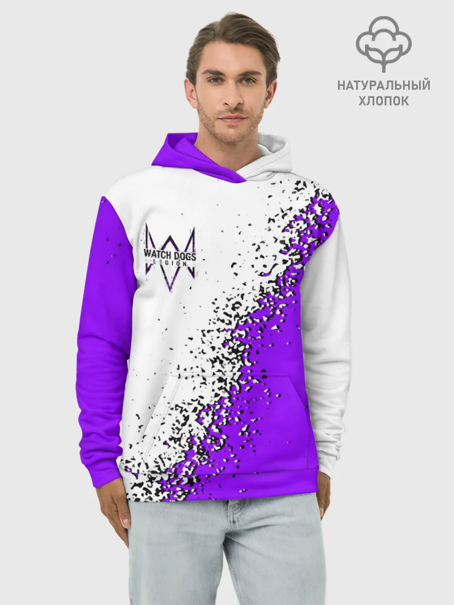 Худи мужской база хлопок / WATCH DOGS LEGION