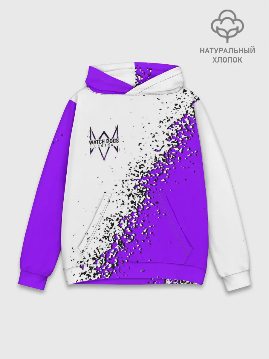 Худи мужской база хлопок / WATCH DOGS LEGION