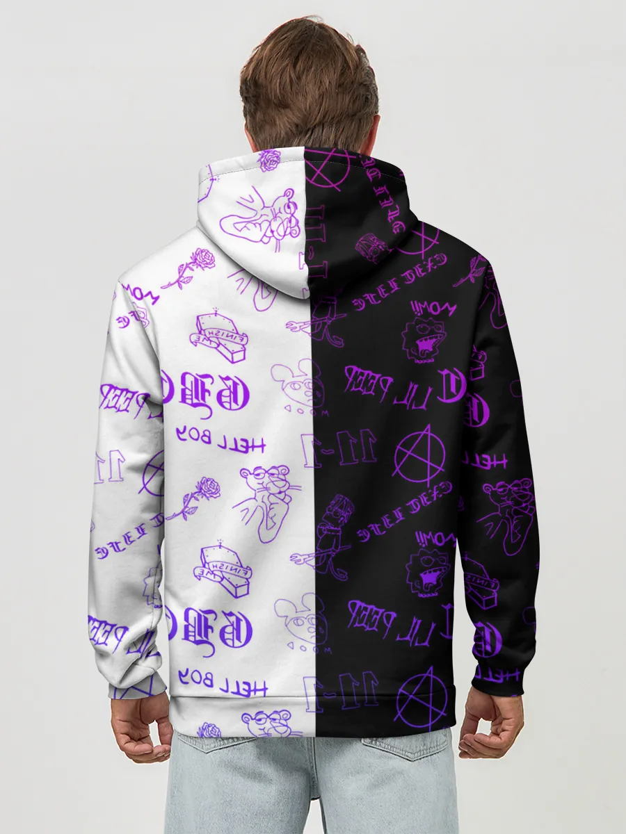 Худи мужской база хлопок / LIL PEEP