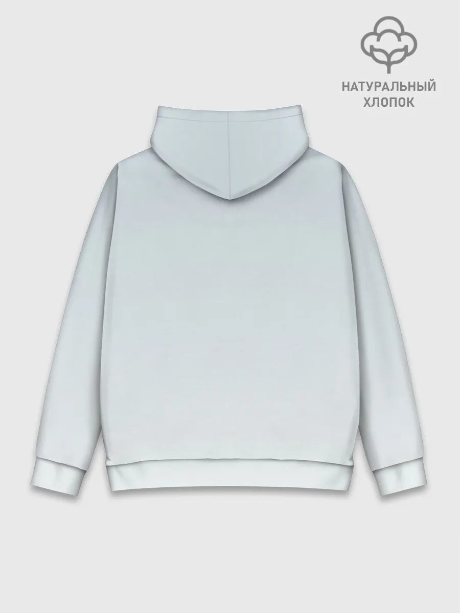 Худи мужской база хлопок / акварельный велосипед