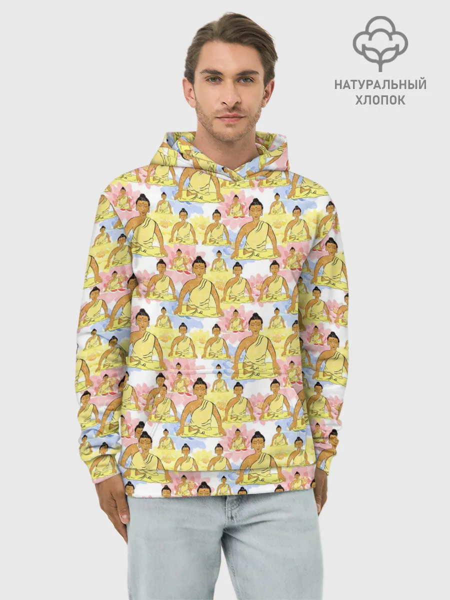 Худи мужской база хлопок / Йога