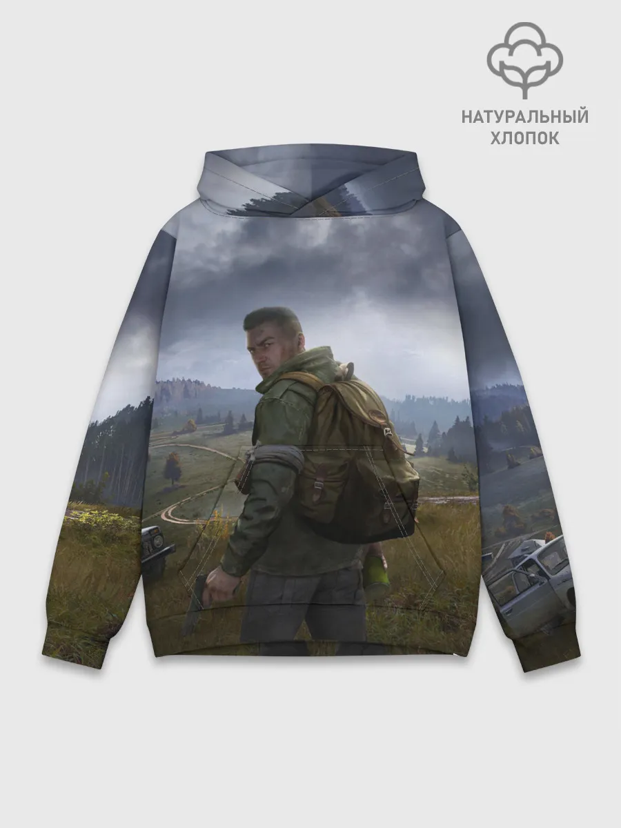 Худи мужской база хлопок / DAYZ POSTER | ДЕЙЗИ ПОСТЕР