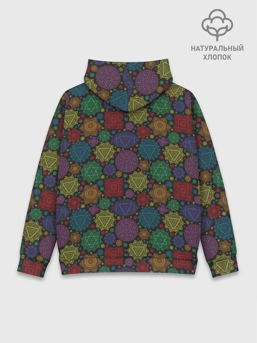 Худи мужской база хлопок / Чакры