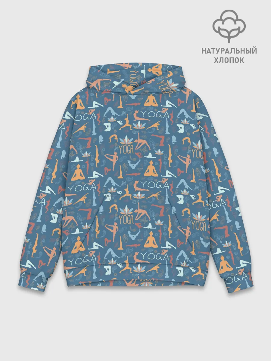 Худи мужской база хлопок / Йога