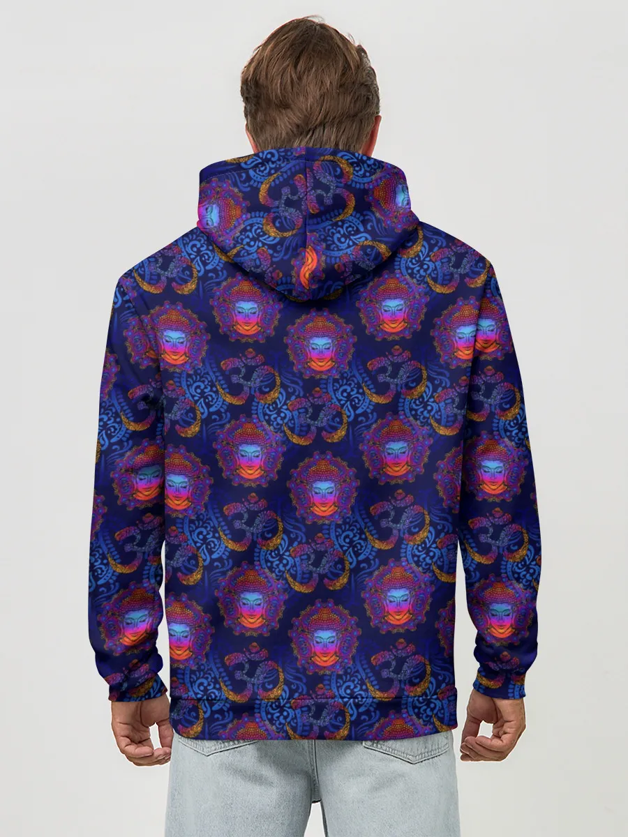 Худи мужской база хлопок / Мантра ОМ