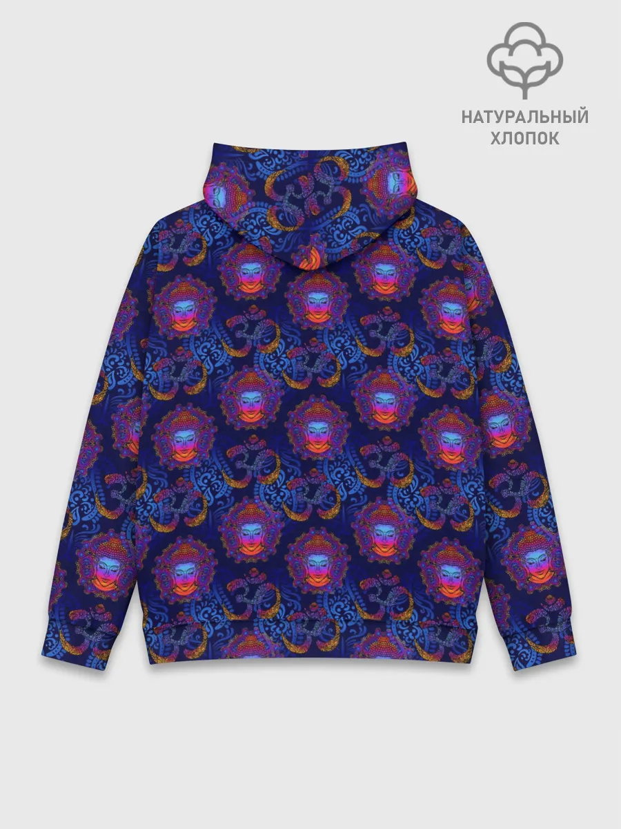 Худи мужской база хлопок / Мантра ОМ