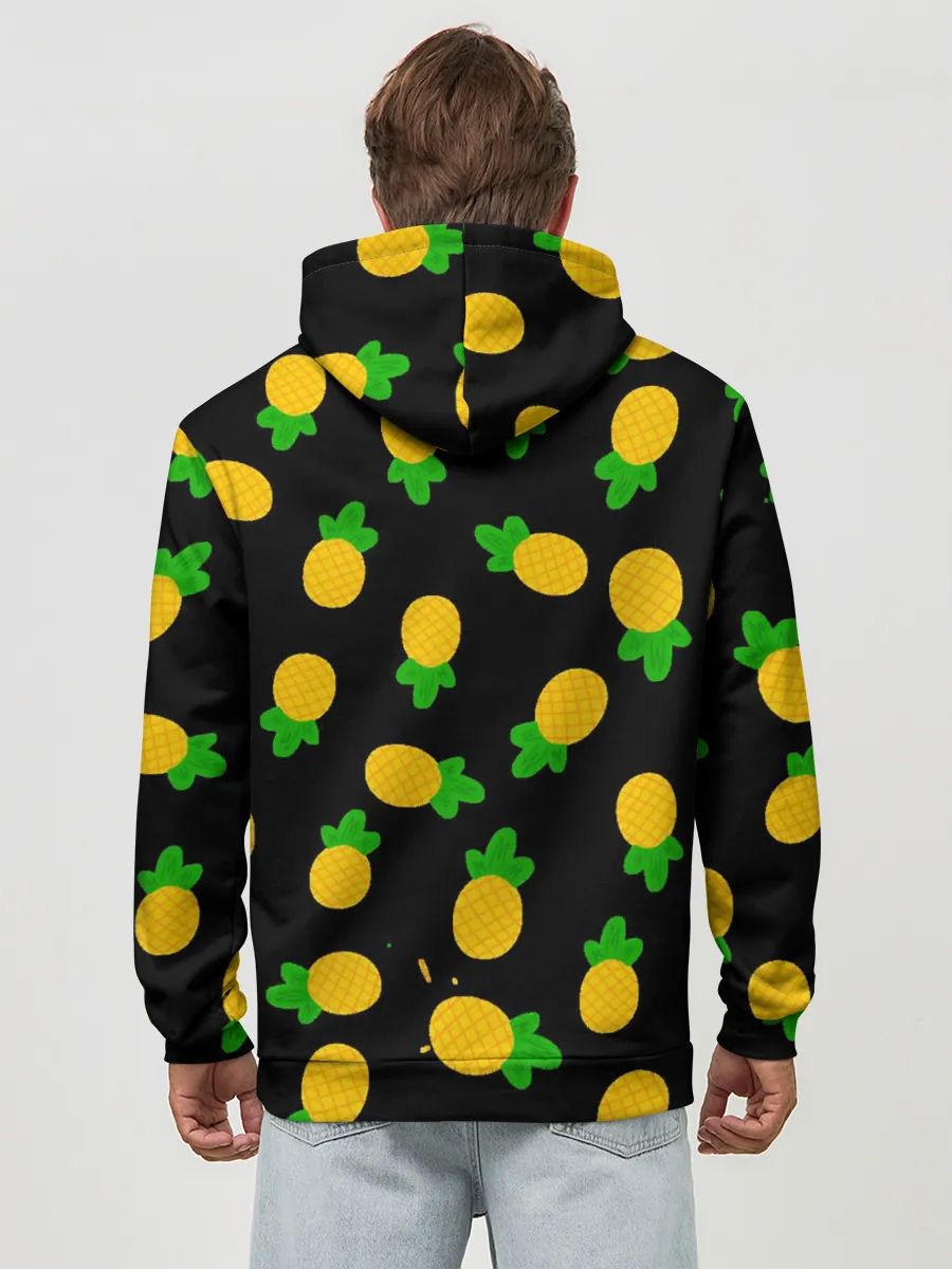 Худи мужской база хлопок / Ананасы