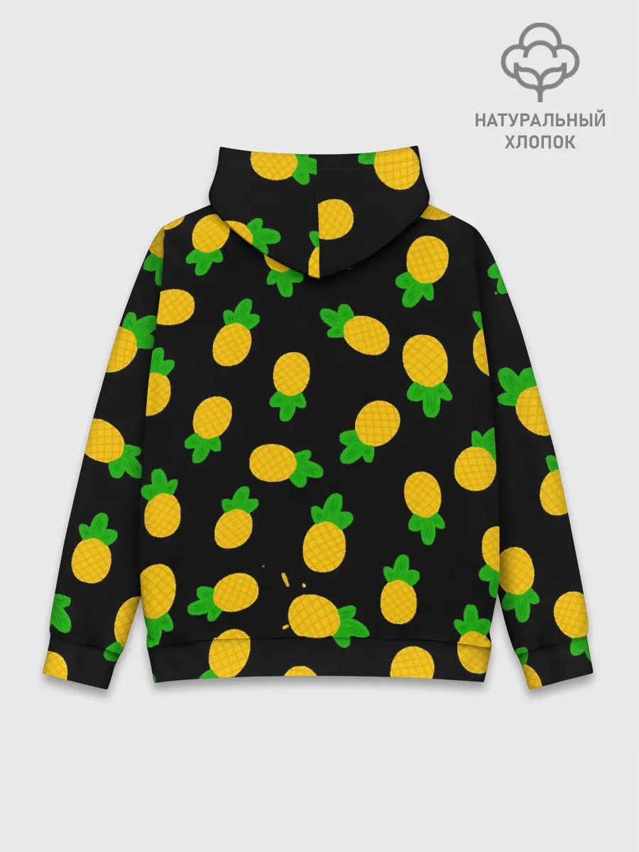 Худи мужской база хлопок / Ананасы