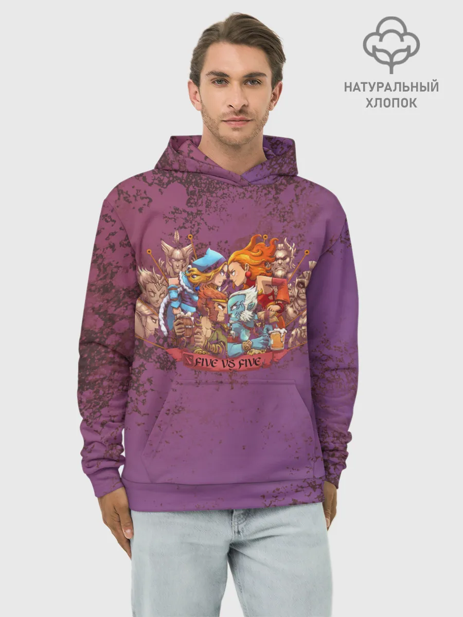 Худи мужской база хлопок / Пять на пять | Dota 2