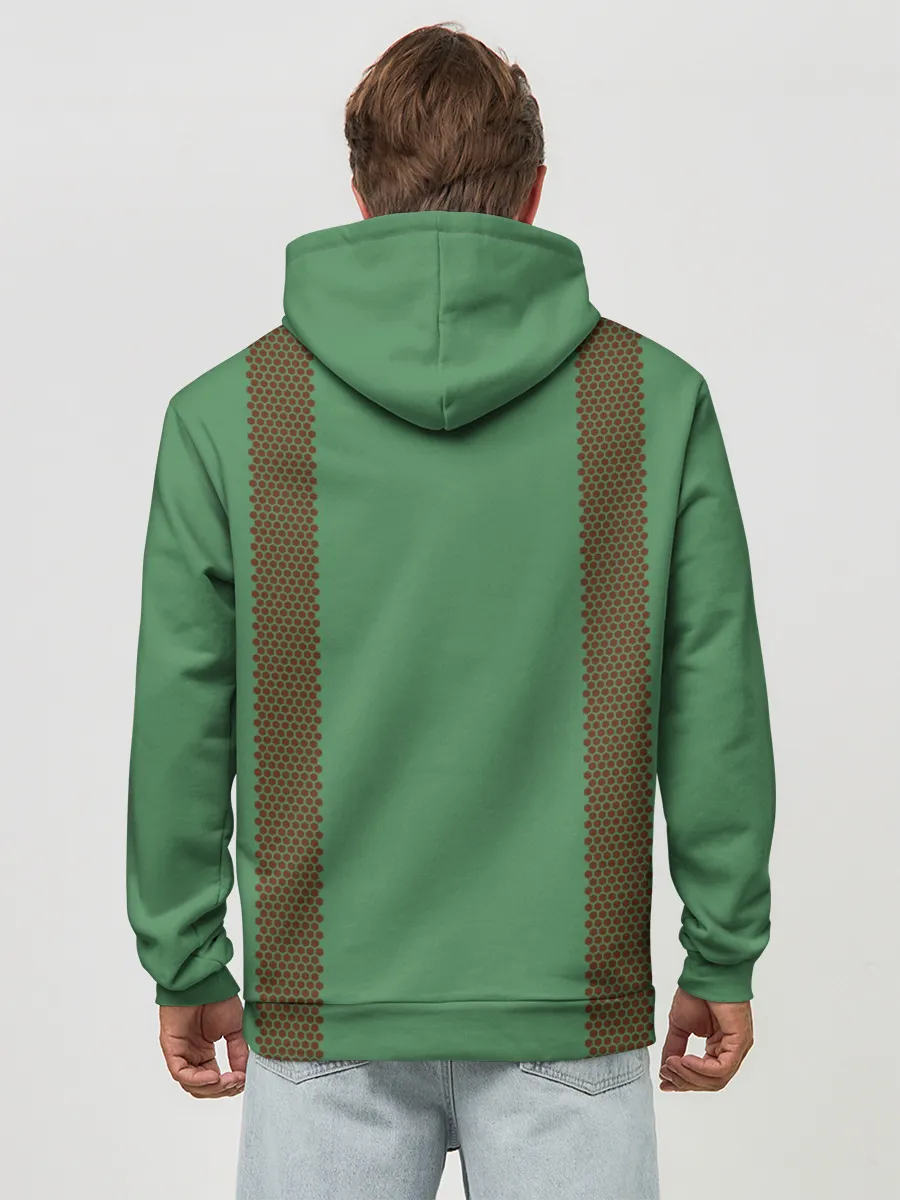 Худи мужской база хлопок / Спички green