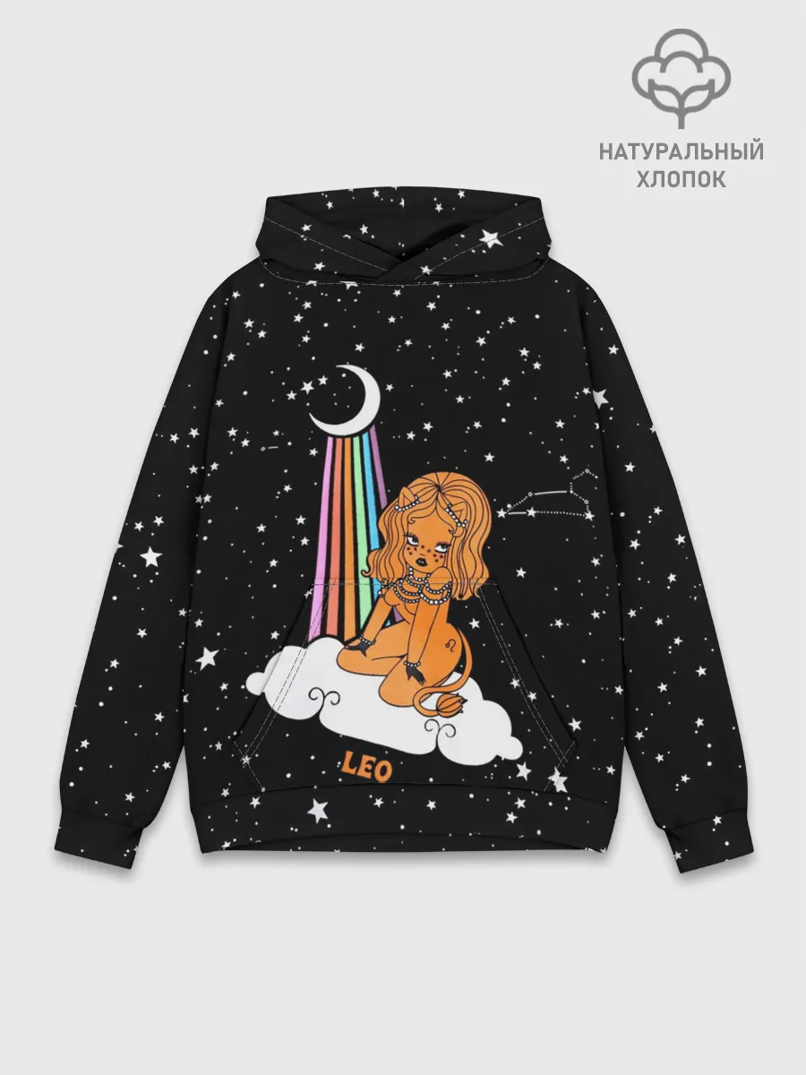 Худи мужской база хлопок / Львица