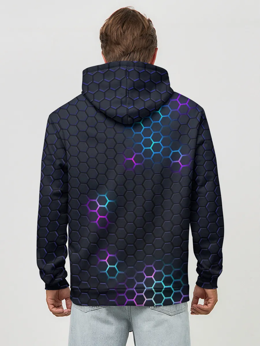 Худи мужской база хлопок / НЕОНОВАЯ БРОНЯ | НЕО БРОНЯ