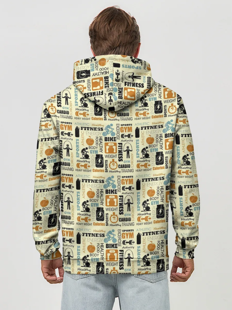 Худи мужской база хлопок / Спорт