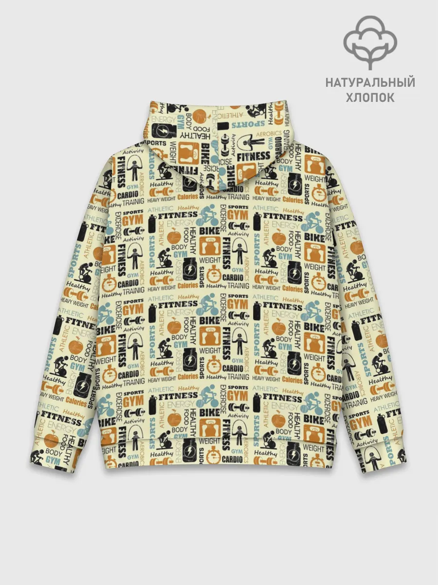 Худи мужской база хлопок / Спорт