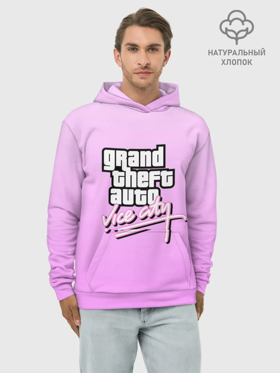 Худи мужской база хлопок / Grand Theft Auto vice city