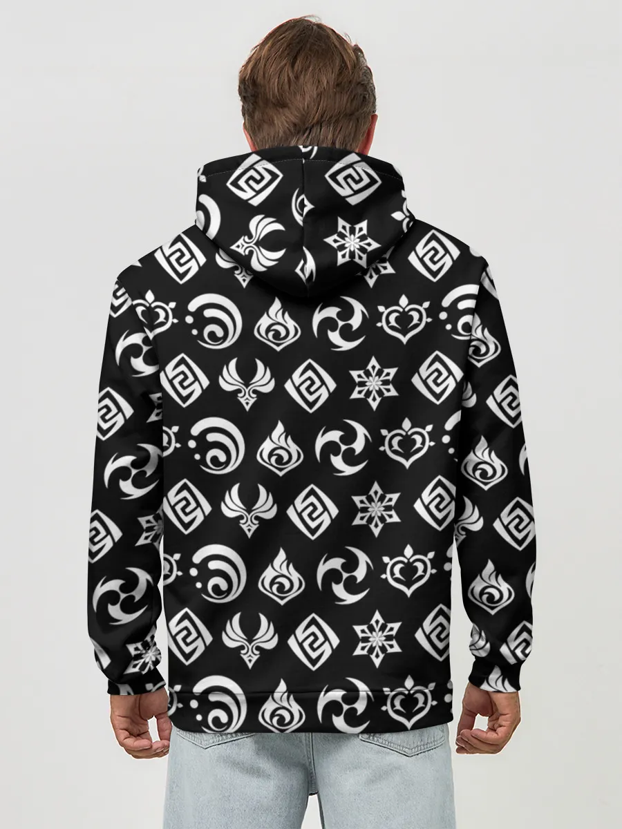 Худи мужской база хлопок / Genshin Impact