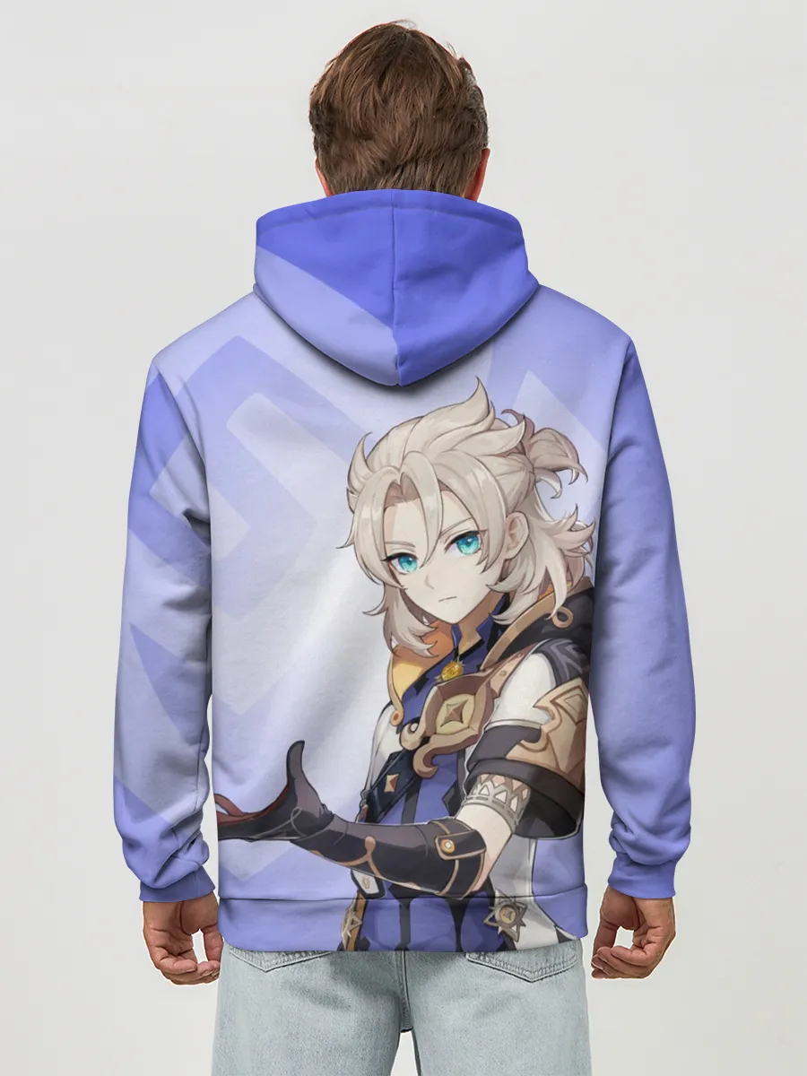 Худи мужской база хлопок / GENSHIN IMPACT, АЛЬБЕДО