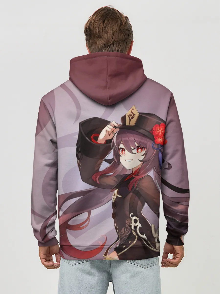 Худи мужской база хлопок / GENSHIN IMPACT, ХУ ТАО