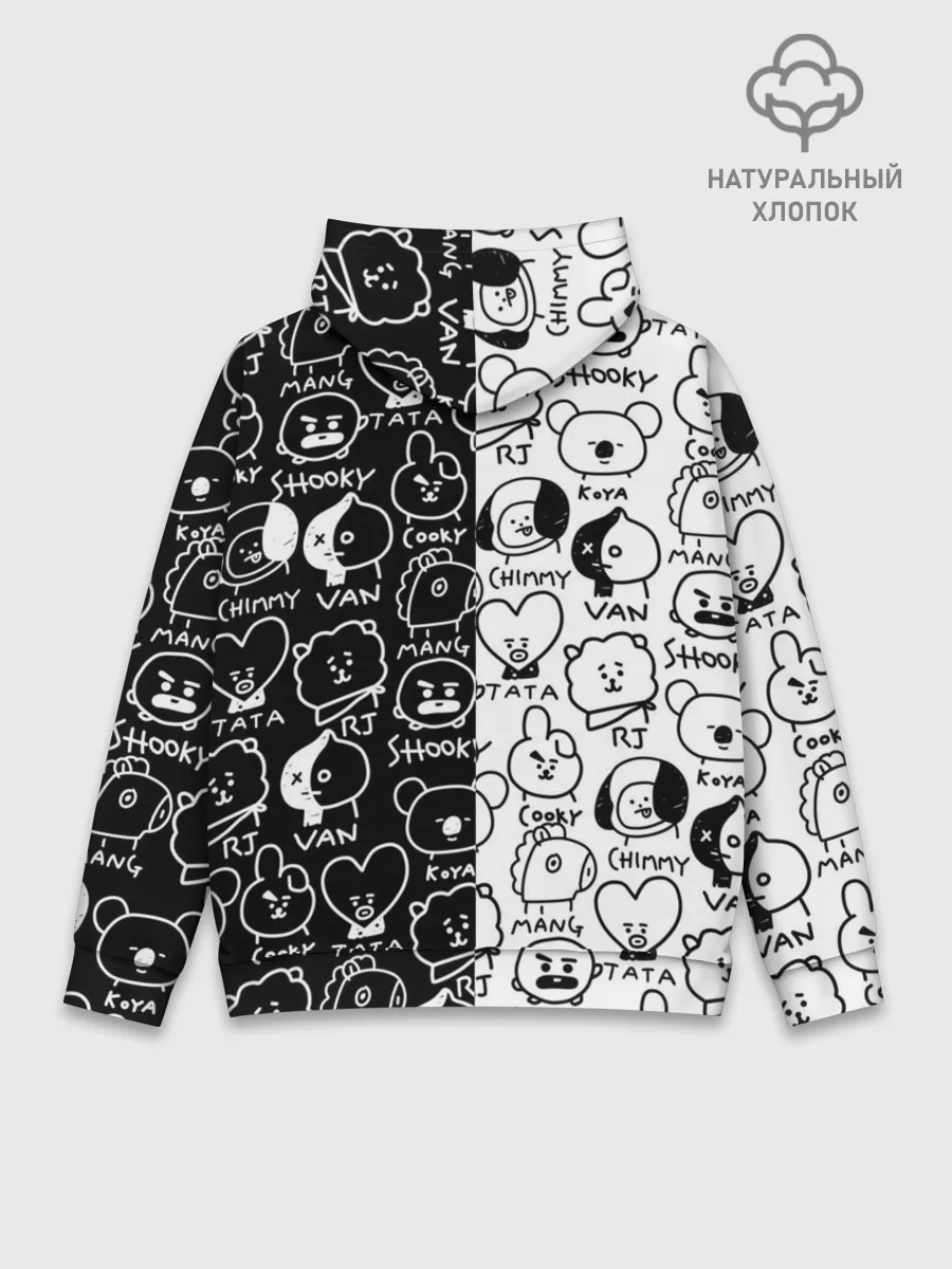 Худи мужской база хлопок / BTS | BT21