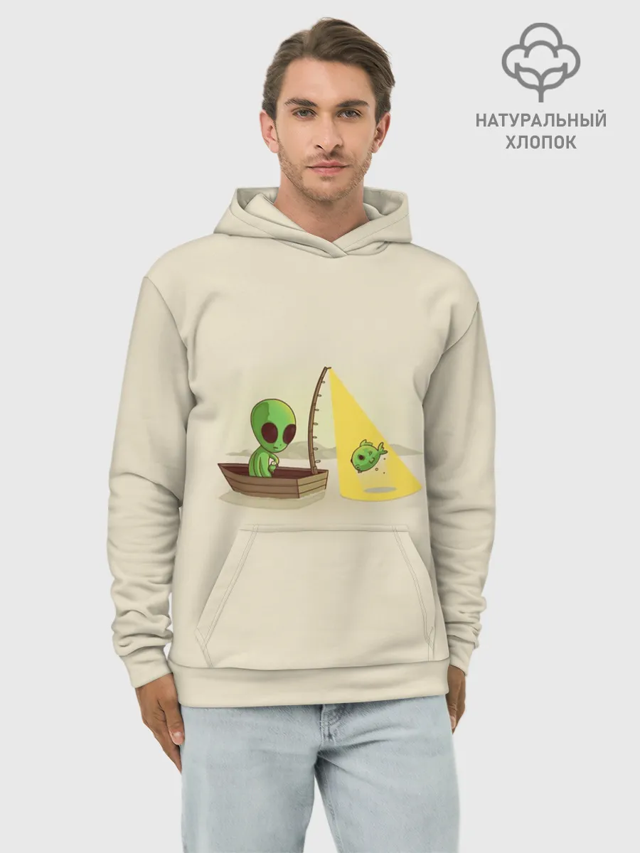 Худи мужской база хлопок / Alien Fishing
