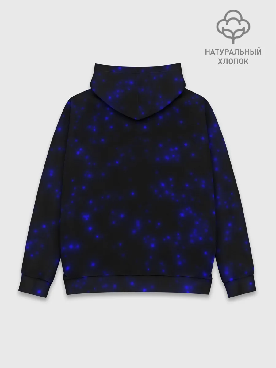 Худи мужской база хлопок / Неоновые бабочки