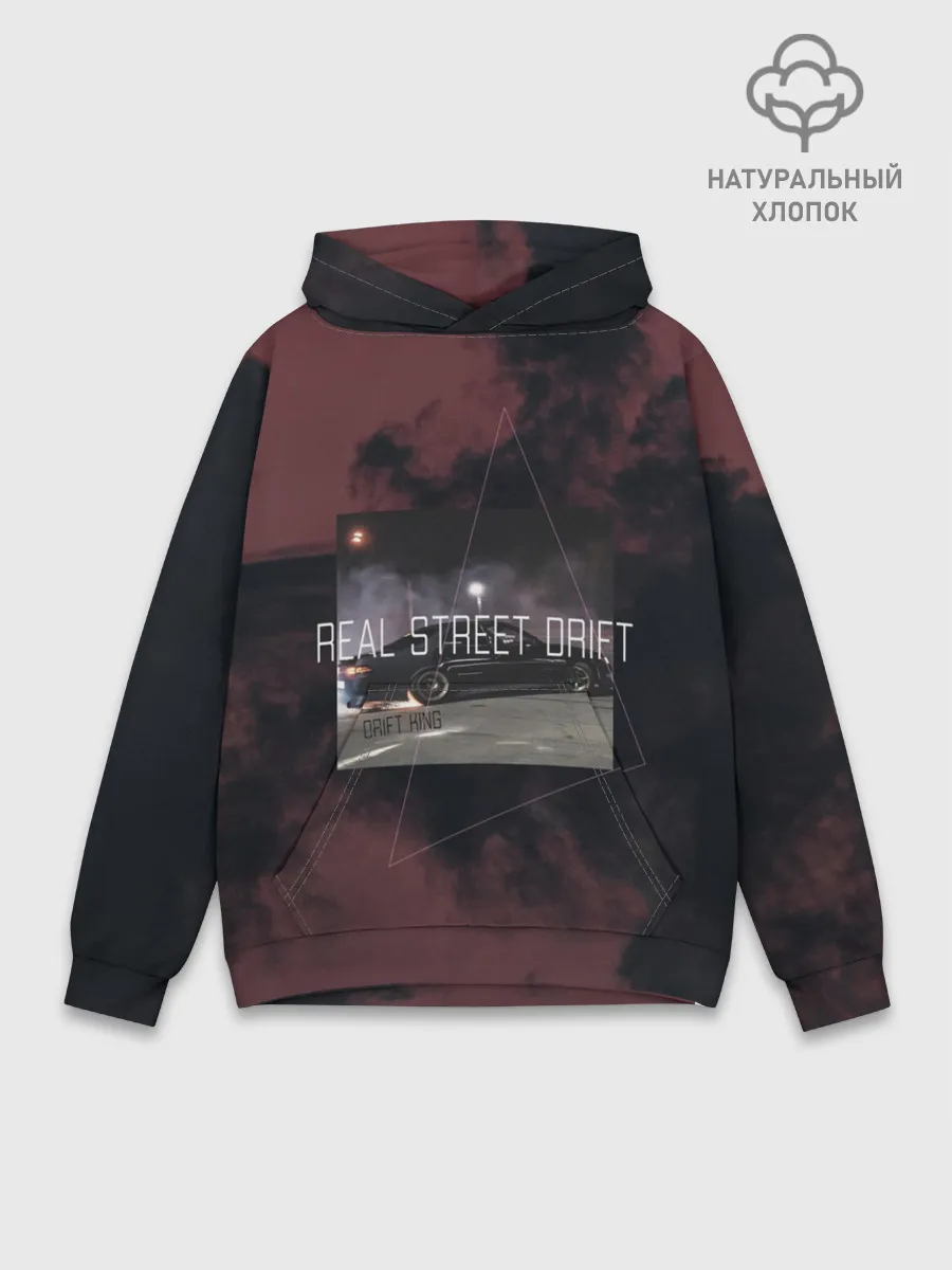 Худи мужской база хлопок / Street Drift | Уличный дрифт