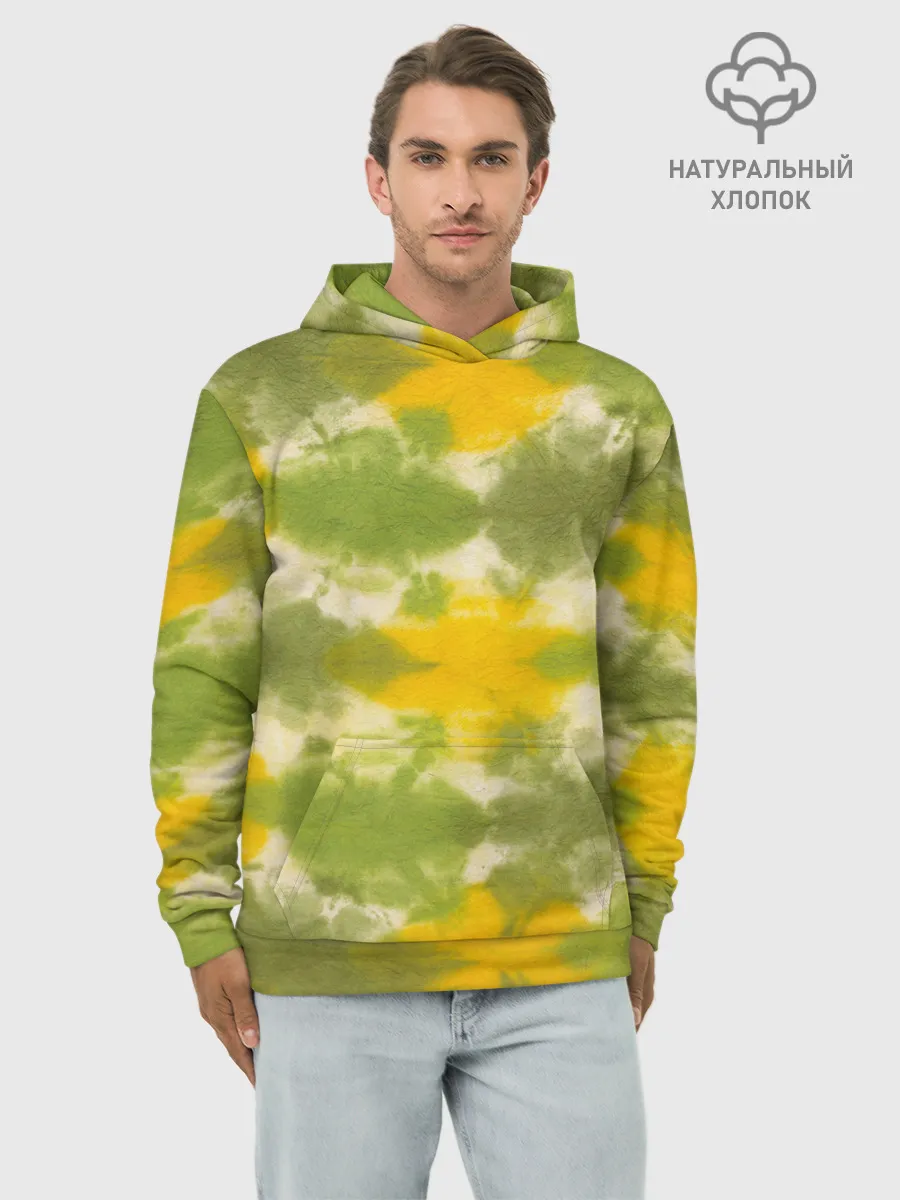 Худи мужской база хлопок / разводы краски