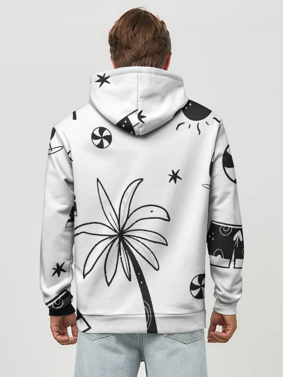 Худи мужской база хлопок / Летние вайбы