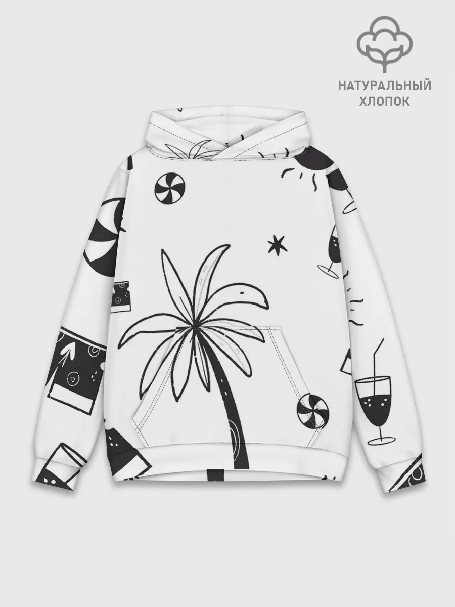 Худи мужской база хлопок / Летние вайбы