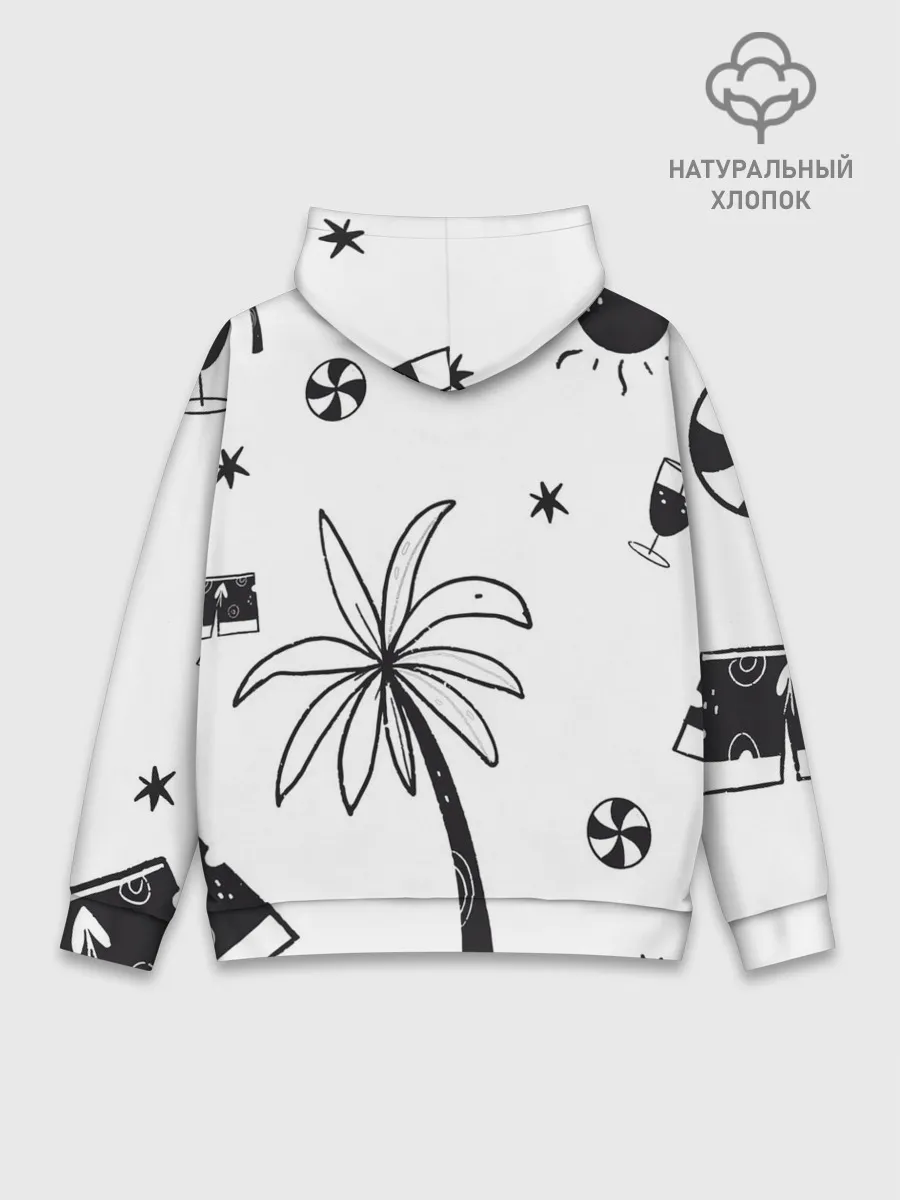 Худи мужской база хлопок / Летние вайбы