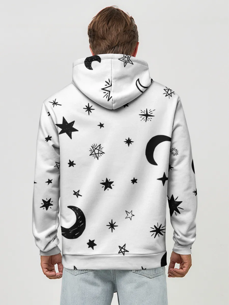 Худи мужской база хлопок / Звездное небо