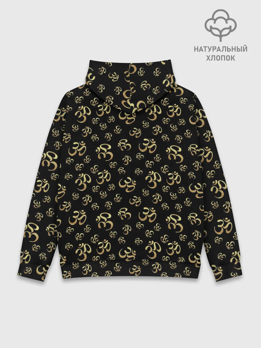 Худи мужской база хлопок / Мантра ОМ
