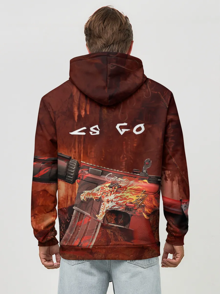 Худи мужской база хлопок / CS GO M4A4 HOWI