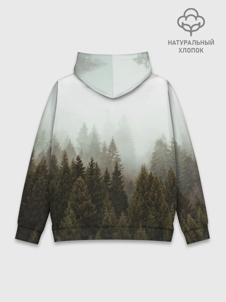 Худи мужской база хлопок / Деревья