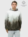 Худи мужской база хлопок / Деревья