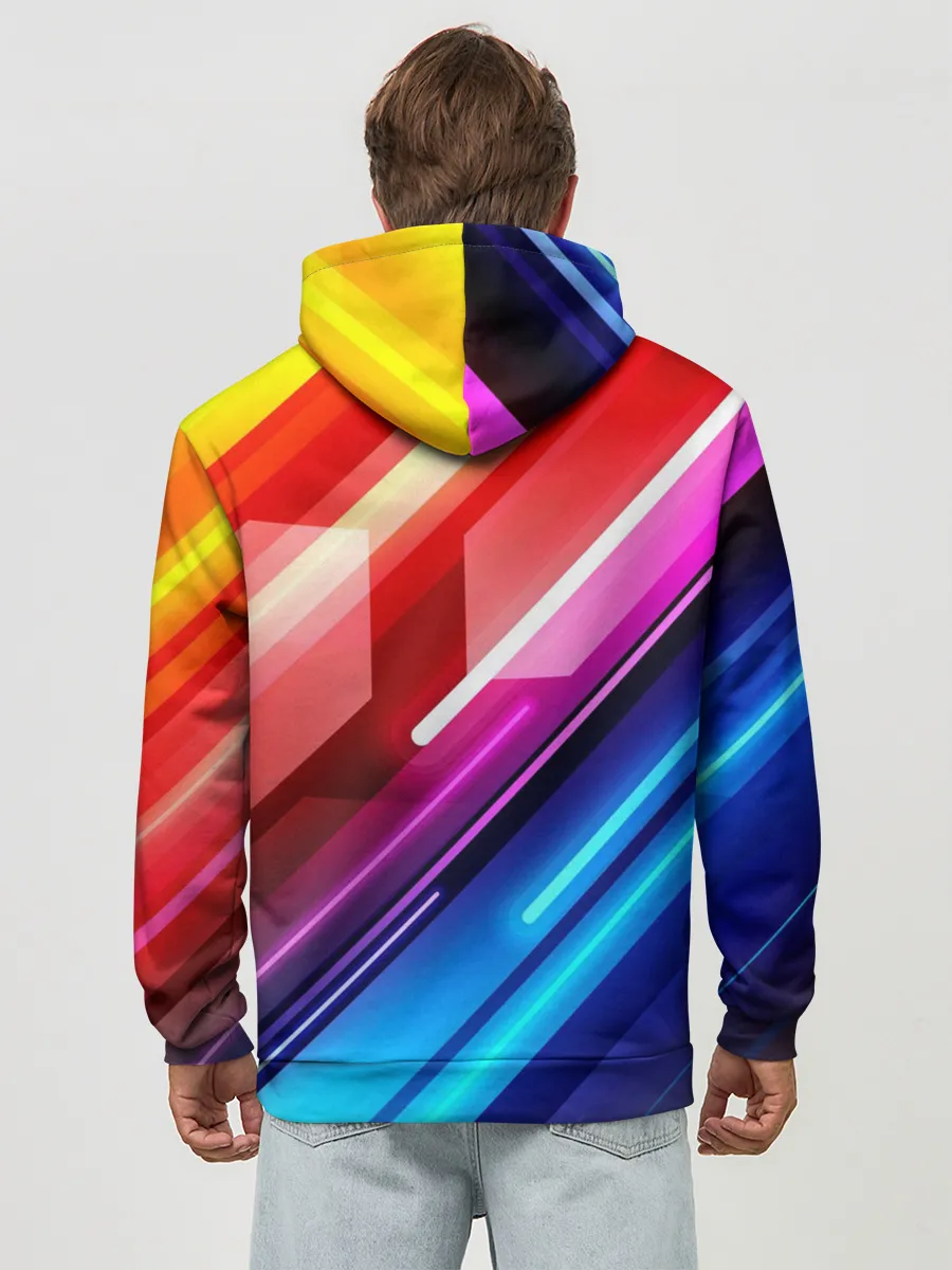 Худи мужской база хлопок / НЕОН