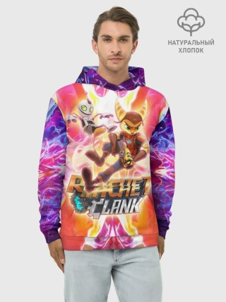 Худи мужской база хлопок / Рэтчет и Кланr игра