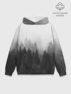 Худи мужской база хлопок / Туманный лес