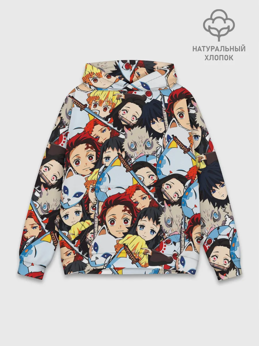 Худи мужской база хлопок / КЛИНОК, РАССЕКАЮЩИЙ ДЕМОНОВ