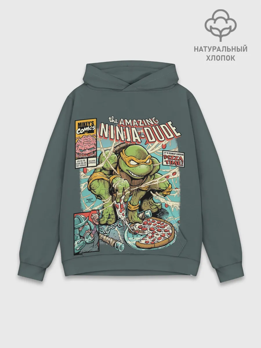 Худи мужской база хлопок / Микеланджело