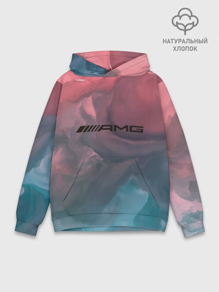 Худи мужской база хлопок / MERCEDES AMG | МЕРСЕДЕС АМГ