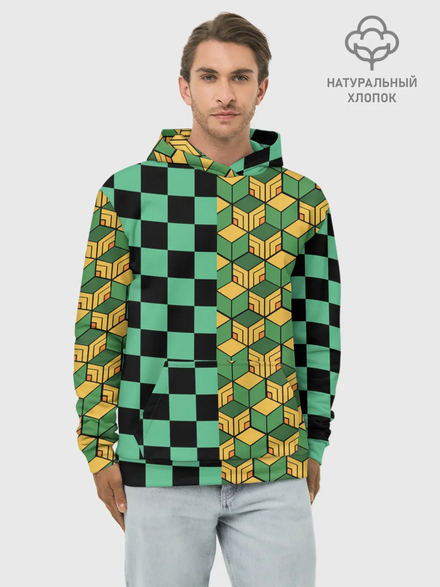 Худи мужской база хлопок / ГИЮ ТОМИОКА | TANJIRO KAMADO