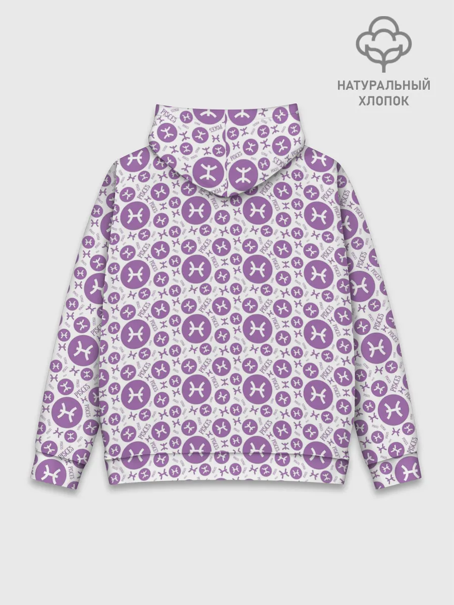 Худи мужской база хлопок / Рыбы