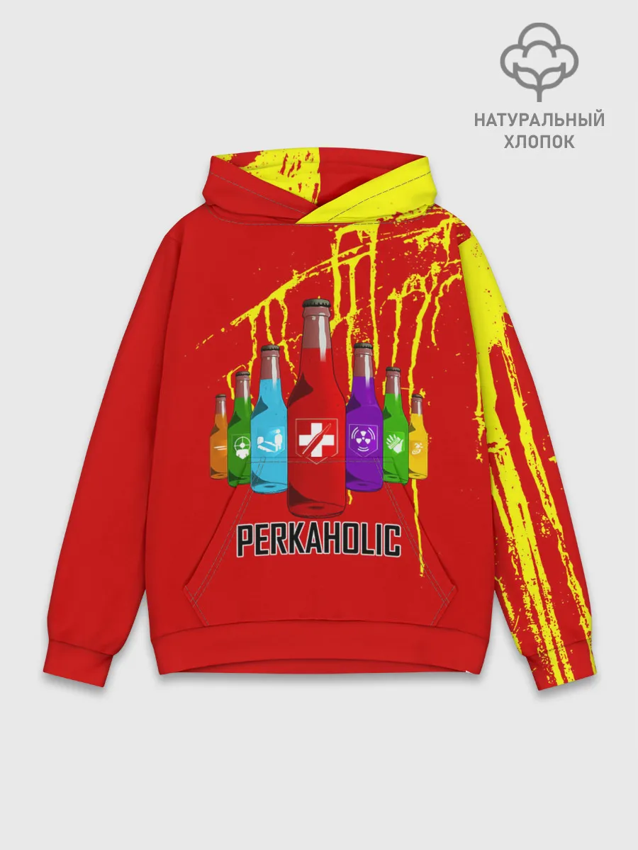 Худи мужской база хлопок / PERKAHOLIC