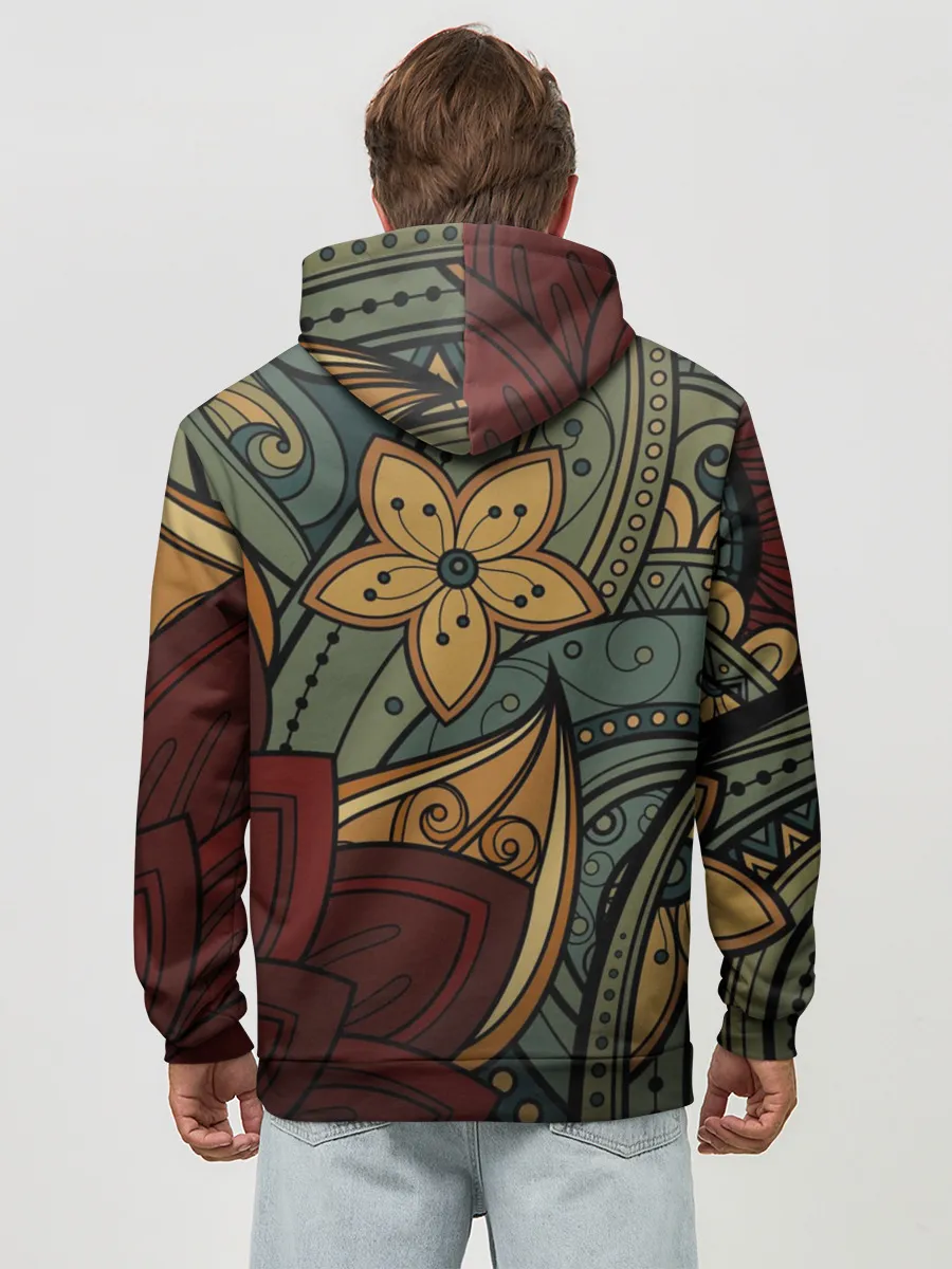 Худи мужской база хлопок / Меладзе Цветы | Мандала