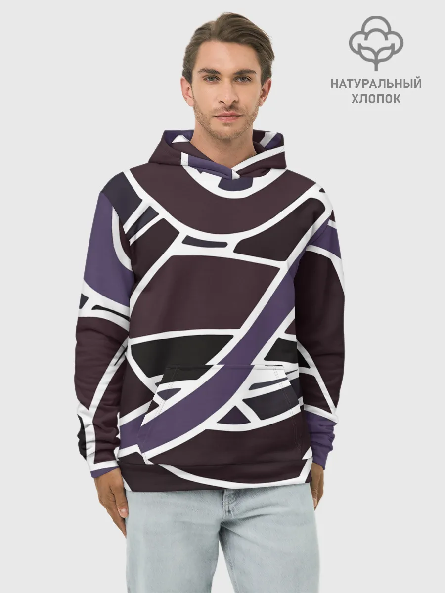 Худи мужской база хлопок / Линейная текстура