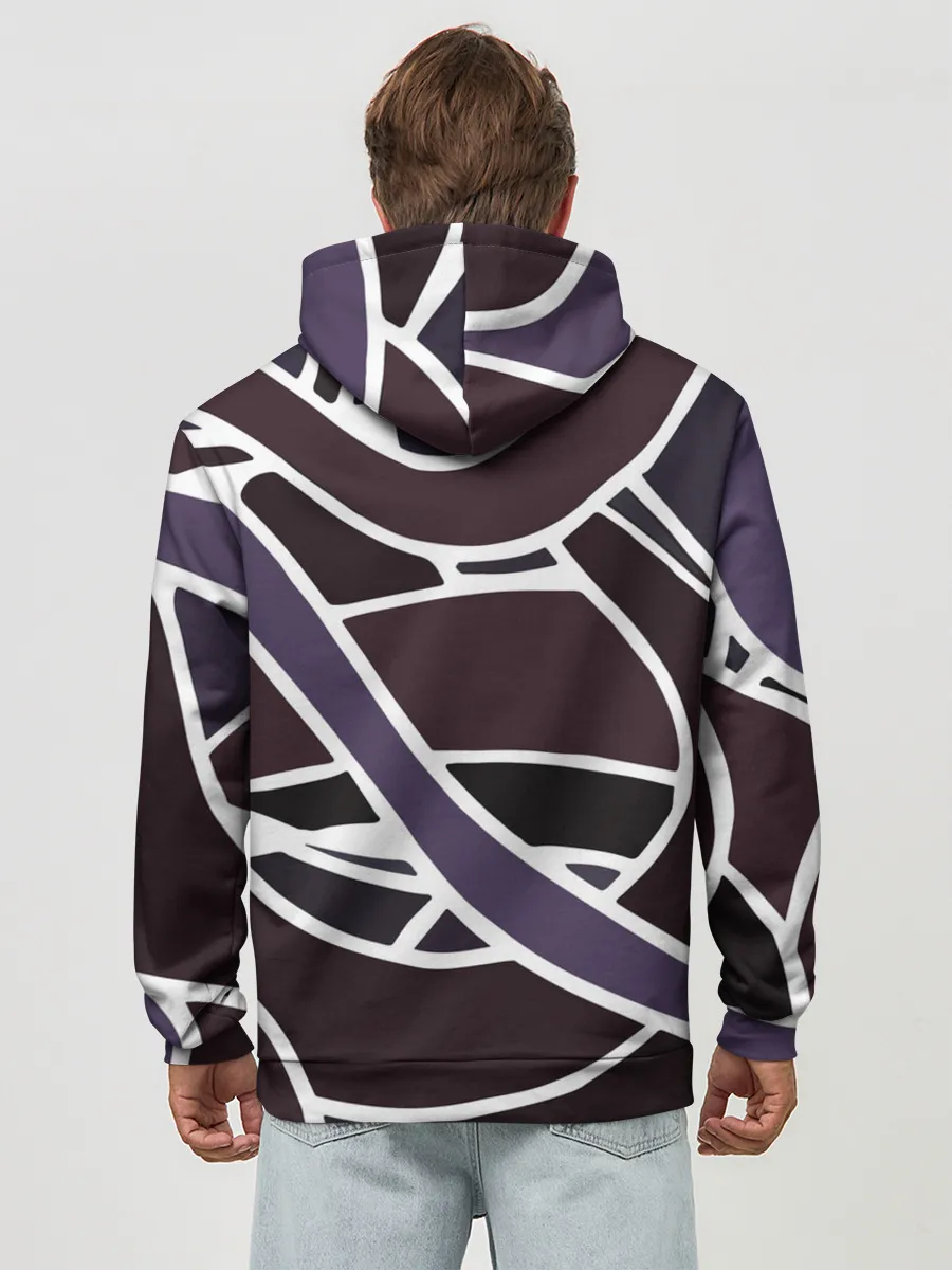 Худи мужской база хлопок / Линейная текстура