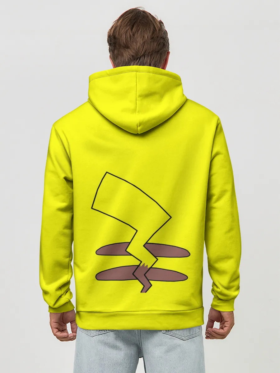 Худи мужской база хлопок / Пикачу с хвостом