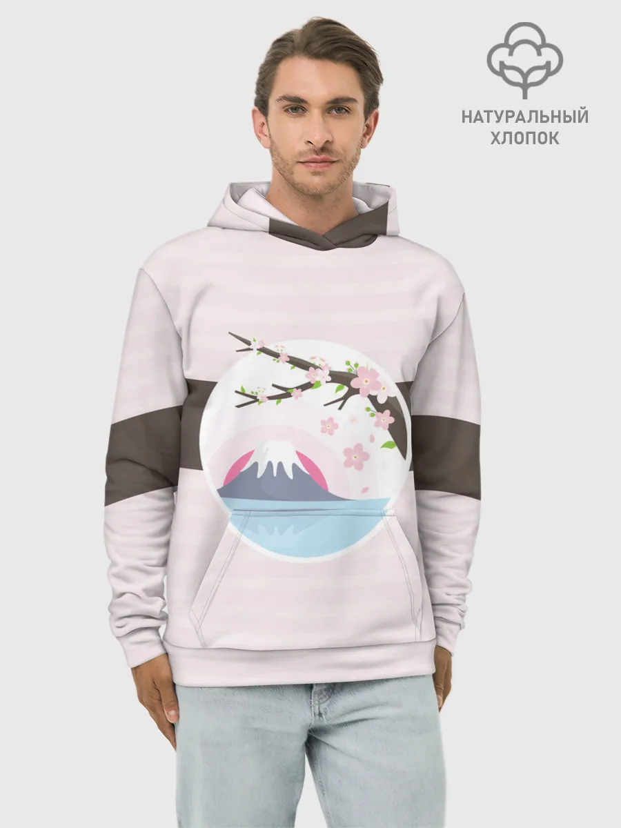 Худи мужской база хлопок / Сакура | Sakura