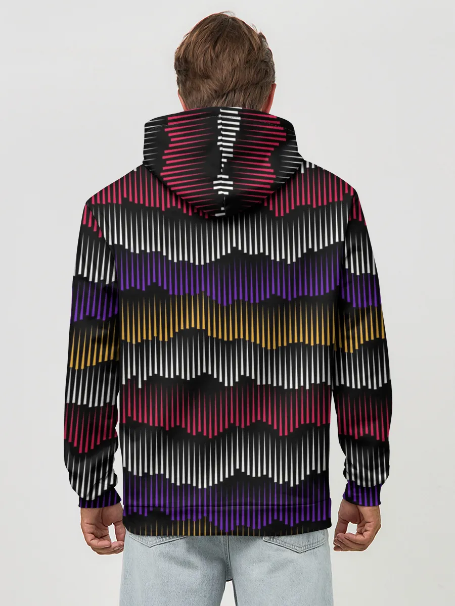 Худи мужской база хлопок / Волны